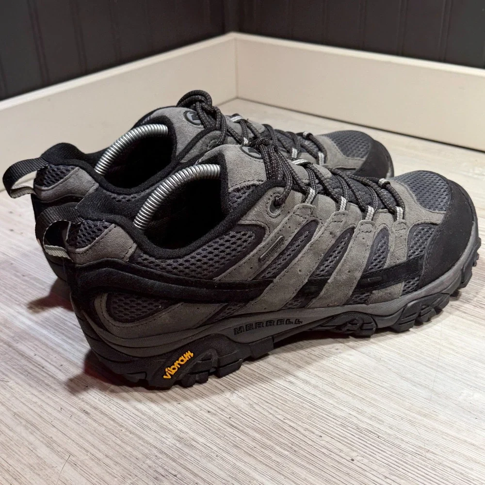 Merrell Men's Moab 2 Granite Gray Waterproof Trail Hiking Shoes J06031 Size 11